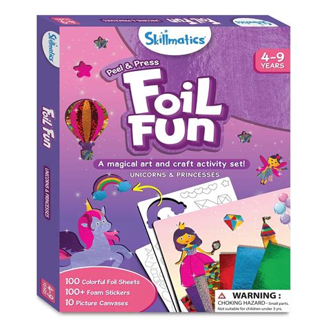 Buy Skillmatics Foil Fun Unicorns & Princesses - Art & Craft DIY ...