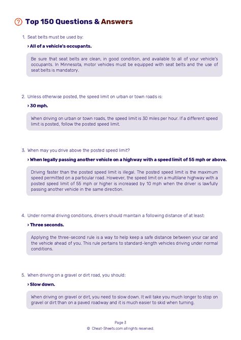 FREE Minnesota Permit Test 16 - Real 2024 DMV Test Questions