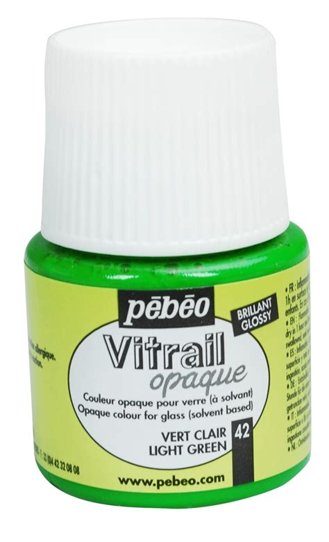 htconline.in| Pebeo Vitrail Opaque Colour 45ml Light Green (42 ...