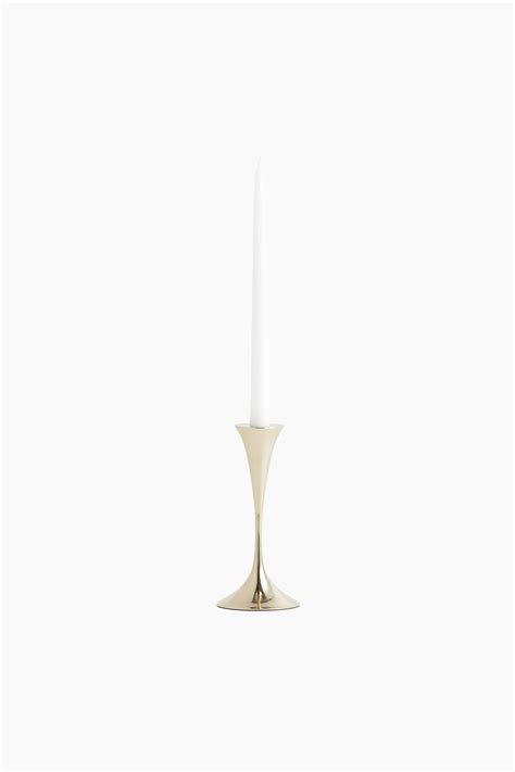 Small metal candle holder - Gold-coloured - Home All | H&M IN