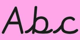 👉 Precursive Black Display Lettering (teacher made)