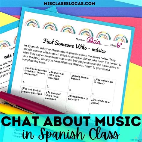 Talk About Music in Spanish Class - Mis Clases Locas