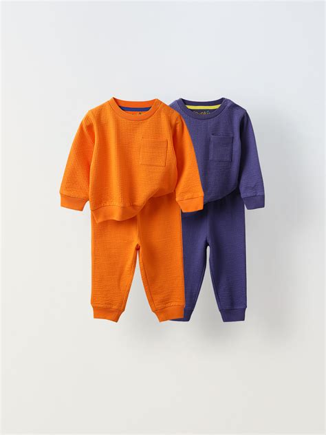 Pack of 2 Waffle Knit Baby & Toddler Co-Ord Set – Spunkies