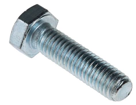 RS PRO | RS PRO Bright Zinc Steel, Hex Bolt x 50 mm | 527-606 | RS