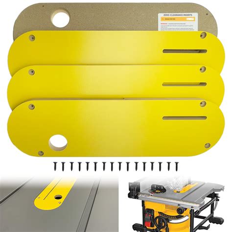Rolkely Zero Clearance Inserts Compatible with DeWalt DWE7485 with Riving Knife Slot, Precise ...