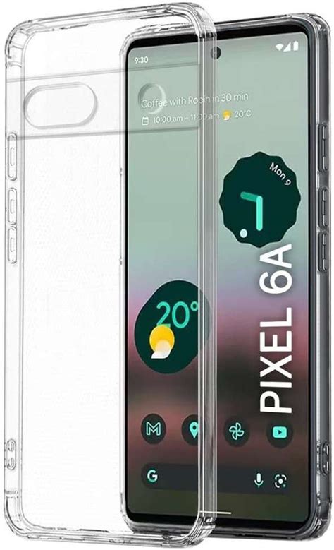 Google Pixel 6A Transparent Flexible Back Cover Silicon Back Cover ...