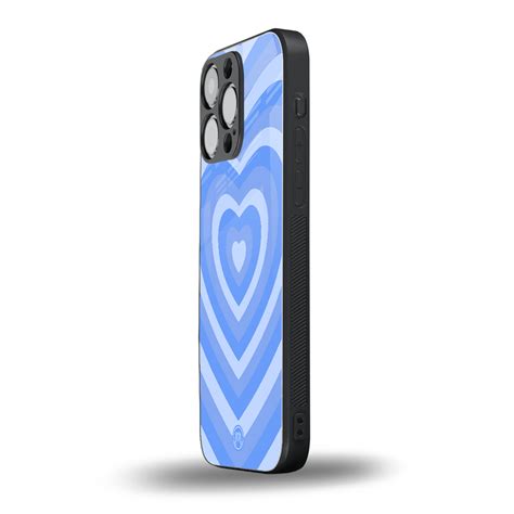 Y2K Blue Hearts Aesthetic Phone Cover for Iphone 13 Pro Max | Glass ...