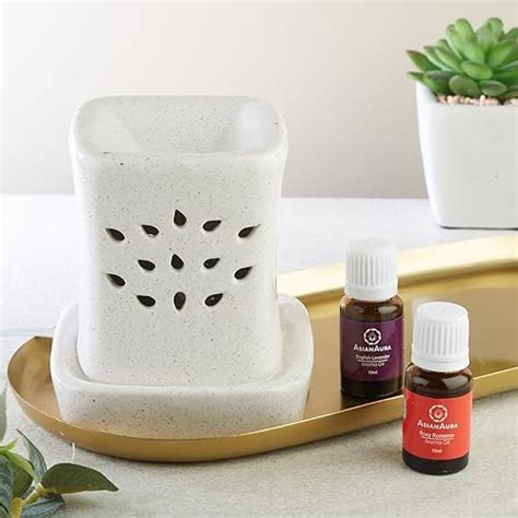Asian Aura Handcrafted Ceramic Square Shaped Electric Diffuser| Oil ...