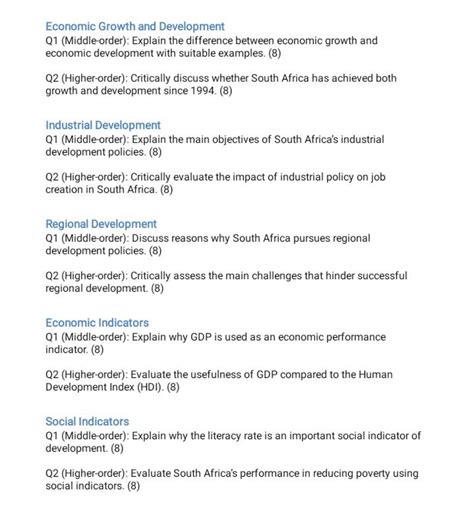 Economic Growth and Development Q1 (Middle-order): Explain the differenc..