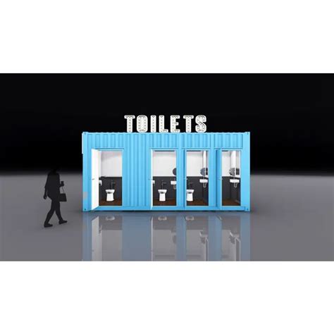 BIM objects - Free download! 20' Unisex BathroomBox (Shipping Container ...
