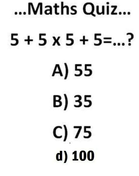 Image result for Fun Math Test