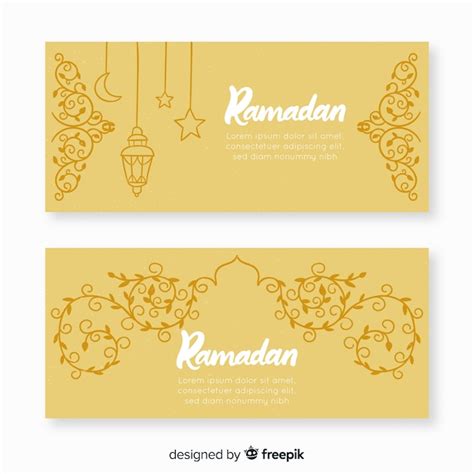 Banners do Ramadã | Vetor Grátis