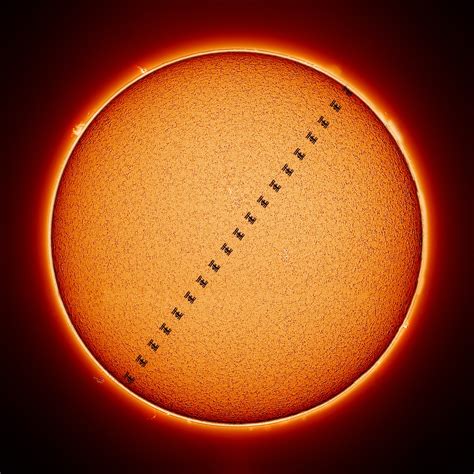 Photographer Captures ISS Trasiting the Sun in First Solar Photo Shoot