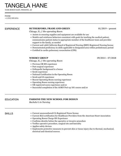 Rn Operating Room Jobs