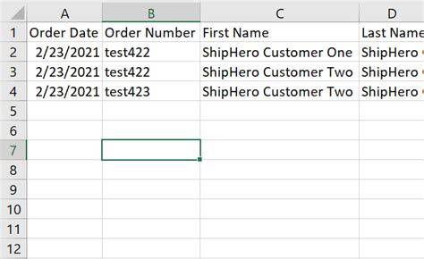 Order Sample CSV File 的图像结果