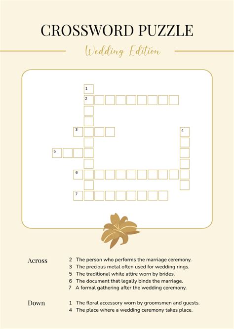Kind of wedding crossword 60 photos - Astyledwedding.com