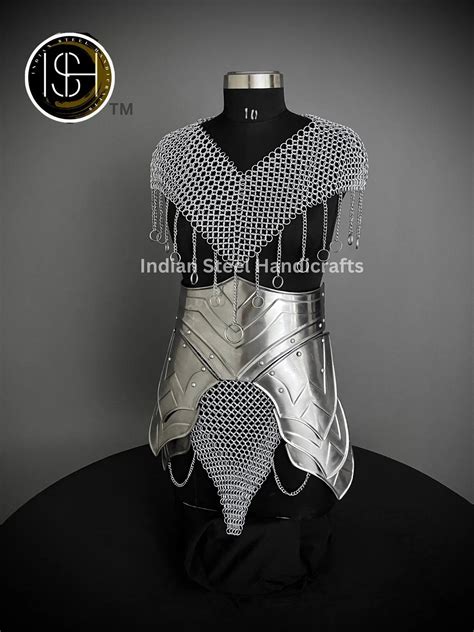Steel Chainmail Armor Set: Larp Cosplay Costume – ISH Collection