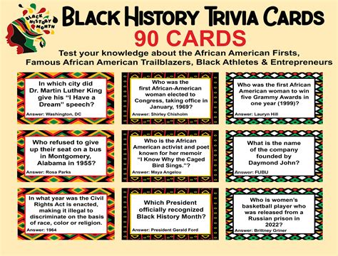 Black History Trivia Questions And Answers Multiple Choice F