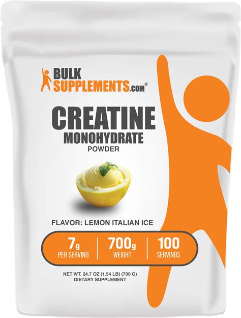 Creatine Lemon Italian Ice - Cool, Refreshing Performance Boost