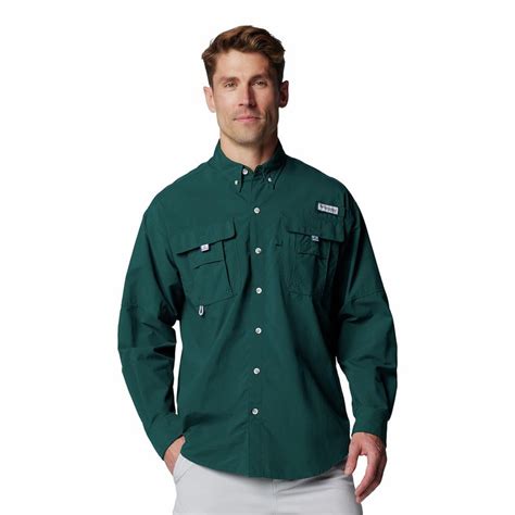 Buy Columbia Mens Green Omni-Shade Bahama II Long Sleeve Shirt Online
