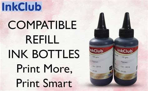 Inkclub Compatible Refill Ink Bottle for Epson M100/M105/M200/M205/L605 ...