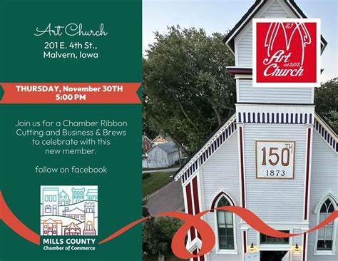 Business & Brews Ribbon Cutting with Art Church, Art Church Iowa ...