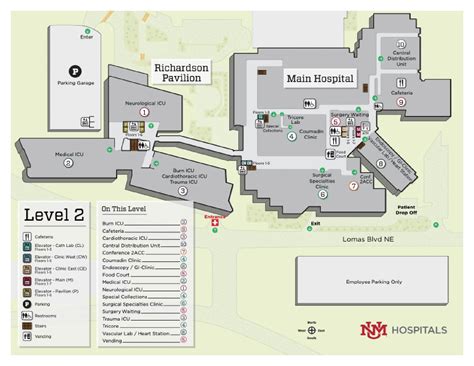 University of New Mexico (UNM) Hospital Map (2018) - All Maps
