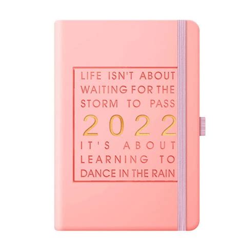 Buy HGYCPP 2022 PU Planner Calendar Desk Planner Schedule 365-day Self ...