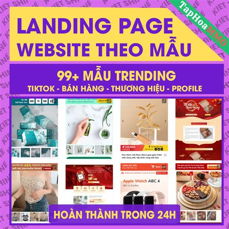 Thiết kế Website - Landing Page theo MẪU có sẵn - Tạp hóa MMO