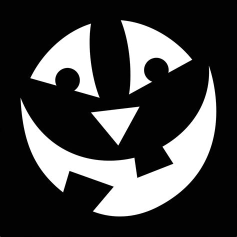 Happy Pumpkin Face Stencils