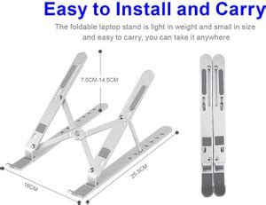 OSNA Laptop Stand, iVoler Adjustable Aluminum Laptop Computer Stand ...