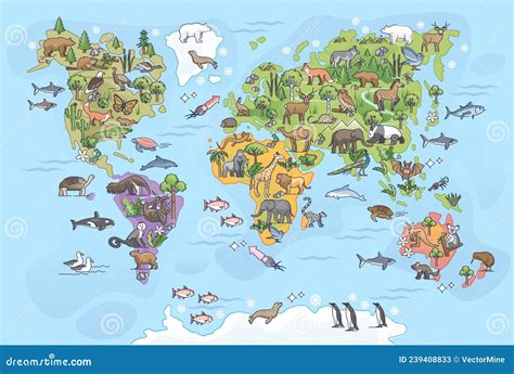 World Map of Animals 的图像结果