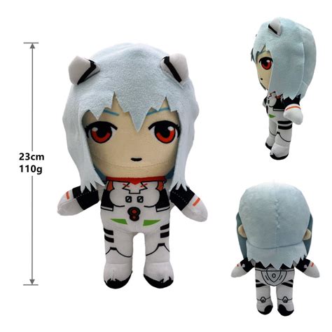 Neon Genesis Evangelion Ayanami Rei Plush Toy - Soft Two-Dimensional ...