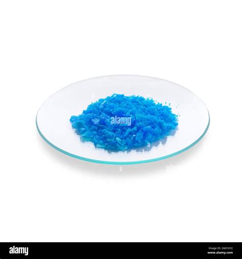 Crystals of copper (II) sulphate pentahydrate. The formula for the ...