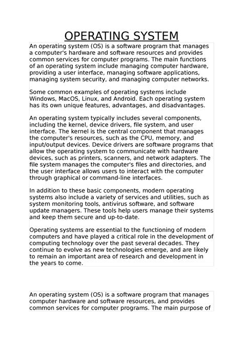 Image result for An Operating System Program Software