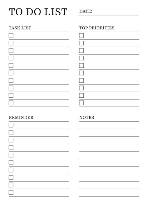 Cute List Template Google Docs