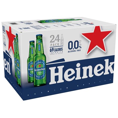 HEINEKEN 0.0 NON ALCOHOLIC BEER 24 / 11.2 OZ BOTTLES - $23.17 at Costco
