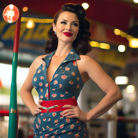 ". Kate Truu in full height, in the style of a pinup rejoices" — image ...