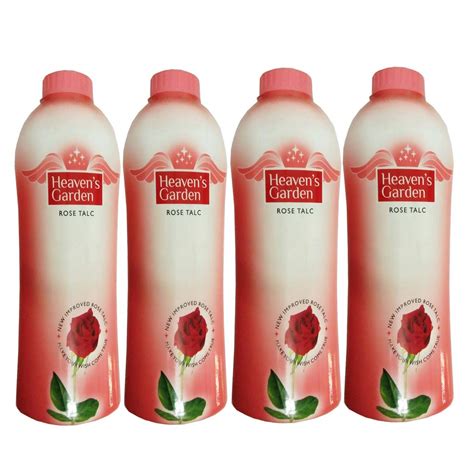 Buy 4 HEAVEN'S GARDEN ROSE TALC (300gm) Online at Low Prices in India ...