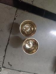 Buy Bhimonee Decor Pure Brass Akhand Jyothi | Pyali Stand | Nanda Table ...