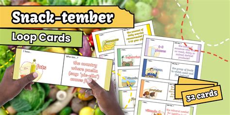 KS2 Snack-tember Loop Cards