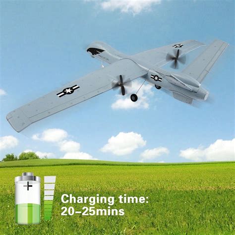 Fremego Z51 Predator Flying Model 2.4G 2CH Avião de controle remoto EPP ...