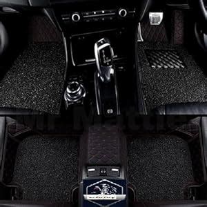 Dlotoy Premium Faux Leather 7D Car Floor Mats for Tata Harrier EV Model ...