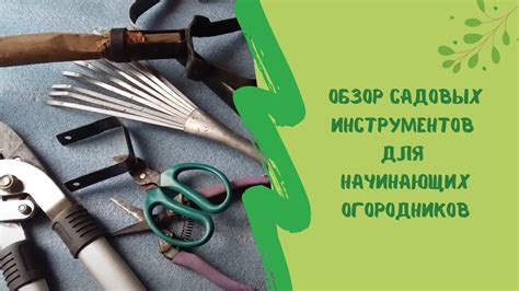 Обзор садовых инструментов для начинающих огородников - YouTube