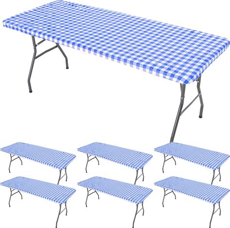 Amazon.com: Boao 12 Pcs Plastic Table Cloths Disposable for Parties ...