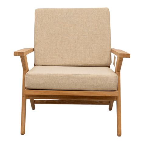 Morna Solid Teak Wood Lounge Chair – Nismaaya Decor