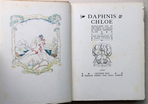 Daphnis and Chloe by Longus, George Thornley (transl.), John Austen ...