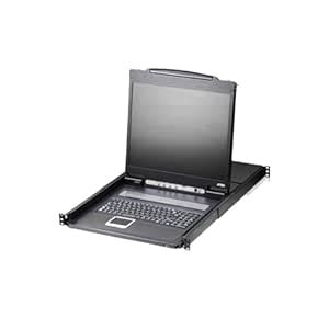 Aten 16 Port Single Rail LCD KVM Switch 19' LED-Backlt LCD Monitor ...