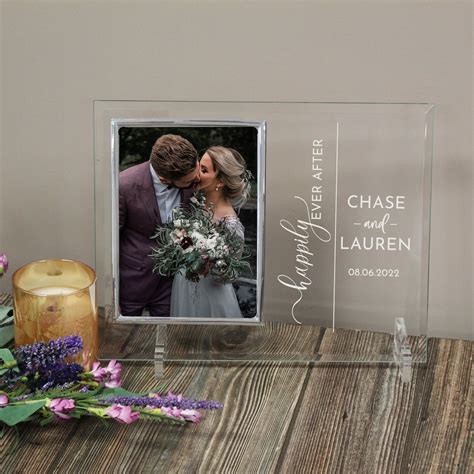 Happily Ever After Picture Frame | Engraved Wedding Picture Frame ...