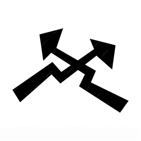 Premium Vector | Arrow logo design template in black color and on white ...